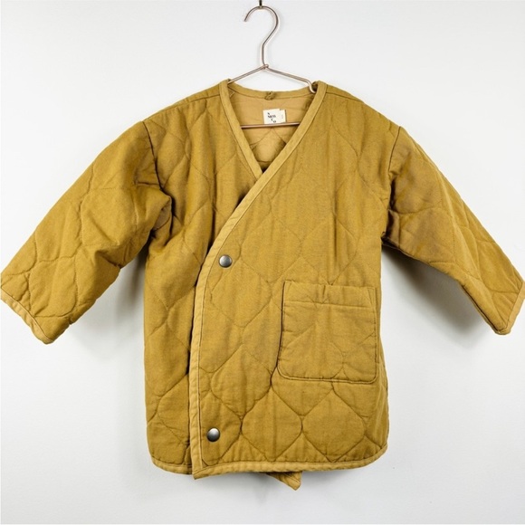 Nico Nico Nima quilted jacket in curry mustard Tan Jacket - Picture 3 of 9